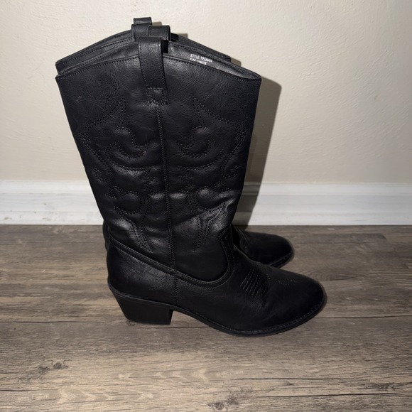 Charles Albert Shoes - Charles Albert Women's 100% Vegan Leather Western Black Boots Yeehaw Size 11